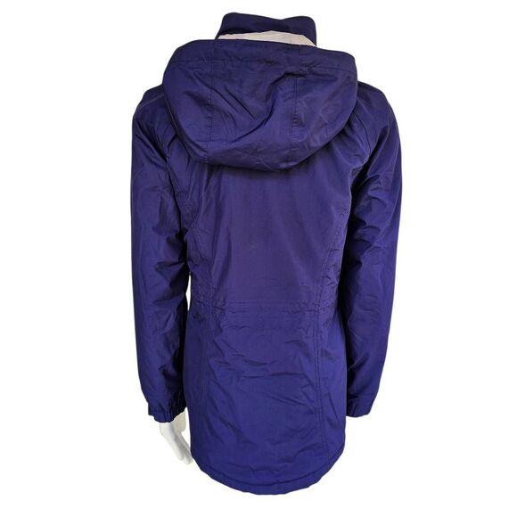 Eddie Bauer WeatherEdge Women’s Waterproof Jacket Purple Hooded Insulated Size S - Picture 4 of 11